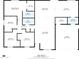 Here's the floor plan showing the layout of the house, including the bedrooms, bathrooms, kitchen, and living room dimensions at 3307 N Apollo Dr, Chandler, AZ 85224