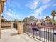 This is an exterior view from the upstairs patio showing neighborhood streets at 3421 S 256Th Ave, Buckeye, AZ 85326