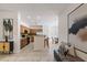 Open kitchen featuring stainless steel appliances and breakfast bar at 35624 N Zachary Rd, San Tan Valley, AZ 85144