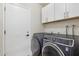 This laundry room features a new washer and dryer and plenty of storage at 4854 E Evergreen St, Mesa, AZ 85205