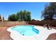 Bright pool area with pool-side seating for relaxing and entertaining around the clean blue water at 6603 W Saddlehorn Rd, Phoenix, AZ 85083