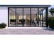 Bright home gym boasts floor-to-ceiling windows and state-of-the-art workout equipment at 6649 E Ocotillo Rd, Paradise Valley, AZ 85253