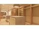 Stylish walk-in closet with custom shelving, mirrored accents, and chic lighting, enhancing the dressing experience at 6649 E Ocotillo Rd, Paradise Valley, AZ 85253
