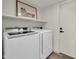 Well-lit laundry area featuring Samsung washer and dryer, storage shelf and neutral color scheme at 703 E Corte Oro --, Phoenix, AZ 85020
