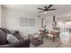 Modern living room with comfortable seating, stylish decor, and an open concept design at 849 N Revere -- # E, Mesa, AZ 85201