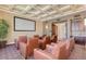 Theater room with comfortable seating and large screen. Includes wet bar at 1367 S Country Club Dr # 1320, Mesa, AZ 85210