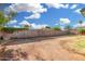 This backyard features a block fence at 17616 N 20Th Dr, Phoenix, AZ 85023