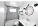 Modern bathroom with updated vanity, fixtures and tiled shower at 2127 W San Miguel Ave, Phoenix, AZ 85015