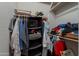 Organized walk-in closet with shelving and hanging storage at 2735 E Flower Ct, Gilbert, AZ 85298
