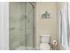 Modern bathroom features a glass shower and neutral tile work at 3600 N Hayden Rd # 3405, Scottsdale, AZ 85251