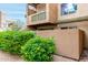 Exterior of the property highlighting the outdoor garden and private balcony at 3600 N Hayden Rd # 3405, Scottsdale, AZ 85251