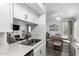 Kitchen view into the dining and living areas at 3600 N Hayden Rd # 3405, Scottsdale, AZ 85251