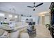 Inviting living space showcasing an open layout with the dining area and kitchen at 3736 E Cotton Ct, Gilbert, AZ 85234