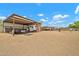 A horse property includes a horse trailer and shaded area at 37508 N 12Th St, Phoenix, AZ 85086