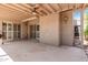 Covered patio with neutral finishes and access to the backyard at 4033 E Larkspur Dr, Phoenix, AZ 85032