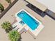 Inviting backyard pool with a spa, lounge chairs, and desert landscaping at 616 E Lavitt Ln, Phoenix, AZ 85086