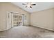 Main bedroom with a sliding door to the backyard at 662 S Saddle St, Gilbert, AZ 85233