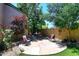 Cozy backyard patio with stone pavers and comfortable seating, perfect for outdoor relaxation at 7272 W Crystal Rd, Glendale, AZ 85308