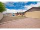 Expansive backyard provides a blank canvas for landscaping and outdoor activities at 7755 W Cora Ln, Phoenix, AZ 85033