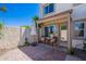 Relaxing patio with brick flooring, seating, and shaded area, perfect for outdoor enjoyment at 7830 E Valley Vista Dr, Scottsdale, AZ 85250