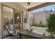 Cozy patio with outdoor seating and desert view at 9432 N Longfeather --, Fountain Hills, AZ 85268