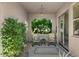 Charming patio with comfortable seating surrounded by lush greenery at 9432 N Longfeather --, Fountain Hills, AZ 85268