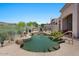 Private pool area with desert landscaping and a view of the nearby golf course at 9432 N Longfeather --, Fountain Hills, AZ 85268