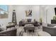 Inviting living room with comfortable seating and stylish decor at 9922 E Thunderbolt Ave, Mesa, AZ 85212