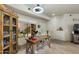 Sunlit dining area with stylish decor and views of the landscaped outdoor area at 11680 E Sahuaro Dr # 1059, Scottsdale, AZ 85259