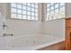 Close-up of a soaking tub with jets, accompanied by a stylish faucet and tiled accents at 16874 W Tonbridge St, Surprise, AZ 85374