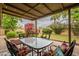 Covered patio with outdoor seating perfect for backyard barbecues at 1708 E Westchester Dr, Tempe, AZ 85283