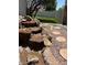 Backyard rock waterfall feature with stone pathway at 1940 E Citation Ln, Tempe, AZ 85284