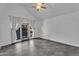 Bright bedroom with high ceilings, stylish tile flooring, and a sliding glass door to the outdoors at 1940 E Citation Ln, Tempe, AZ 85284