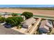 Aerial view showcasing a home with mature trees and proximity to the neighborhood canal at 19851 N 35Th St, Phoenix, AZ 85050