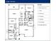 Floor plan showcasing a 2,961 square foot, 1-story home with 4 bedrooms, 3.5 baths, and a 3-car garage at 22705 E Happy Rd, Queen Creek, AZ 85142