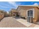 This backyard shows a large covered patio area with space for outdoor dining and entertaining at 2341 S Gordon --, Mesa, AZ 85209