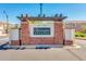 The community entrance has a brick monument sign with a pergola for a welcoming feel at 2341 S Gordon --, Mesa, AZ 85209