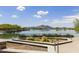 Scenic view of a lake at the Gilbert Regional Park with mountain backdrop at 3067 E Merlot St, Gilbert, AZ 85298