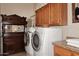 Well-equipped laundry room with modern appliances and ample storage space at 39241 N Boulder View Dr, Scottsdale, AZ 85262
