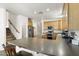 Open kitchen with stainless steel appliances, an island, and lots of cabinets and counter space at 462 W Myrtle Dr, Chandler, AZ 85248