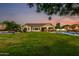 Picture of a well-maintained backyard with lush lawn and pool; ideal for Gathering enjoyment at 6286 S Reseda St, Gilbert, AZ 85298