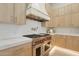 Gourmet kitchen featuring a stainless steel range, custom cabinetry, and modern countertops creating a culinary dream space at 7032 E Balancing Rock Rd, Scottsdale, AZ 85266