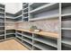 Well-organized walk-in pantry featuring custom shelves and storage solutions for easy access to kitchen essentials at 7032 E Balancing Rock Rd, Scottsdale, AZ 85266