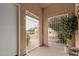 Covered entryway featuring a secure gated porch, enhancing privacy and adding curb appeal at 7333 N 69Th Ave, Glendale, AZ 85303