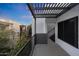 Private balcony with charming pergola, perfect for enjoying outdoor relaxation and quiet moments at 7857 N 21St Ave, Phoenix, AZ 85021