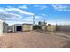 Backyard featuring a spacious area with plenty of storage at 8209 E 5Th Ave, Mesa, AZ 85208
