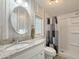 Bright bathroom featuring granite countertops and stylish shower at 8600 E Broadway Rd # 88, Mesa, AZ 85208