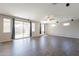 Bright living room with sliding glass doors leading to outdoor space at 98 N Bay Dr, Gilbert, AZ 85233