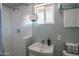Modern bathroom with white subway tile, updated fixtures, and ample natural light at 10007 N 30Th Pl, Phoenix, AZ 85028