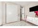 Charming bedroom with carpet and adjacent bathroom at 11526 E Shepperd Ave, Mesa, AZ 85212